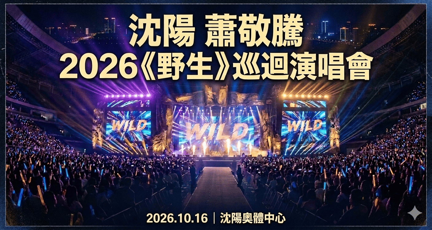 瀋陽 · 蕭敬騰2026《野生》巡迴演唱會