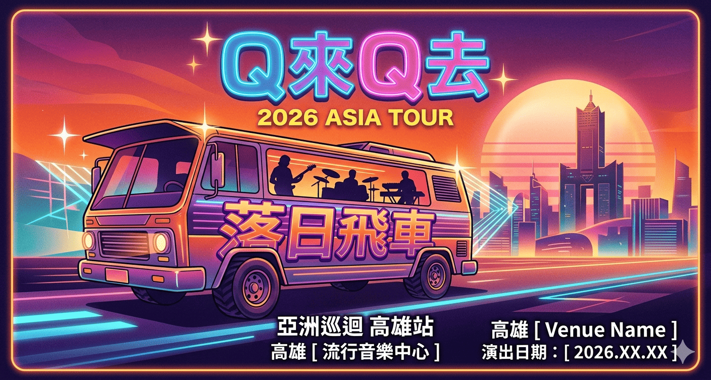 Q來Q去 2026落日飛車亞洲巡迴高雄站