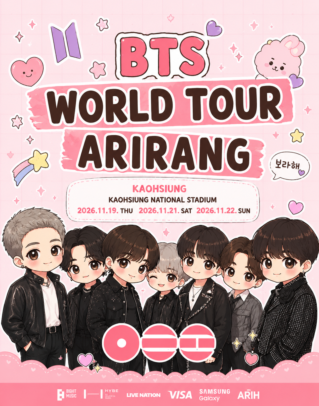 BTS WORLD TOUR ’ARIRANG’ IN KAOHSIUNG